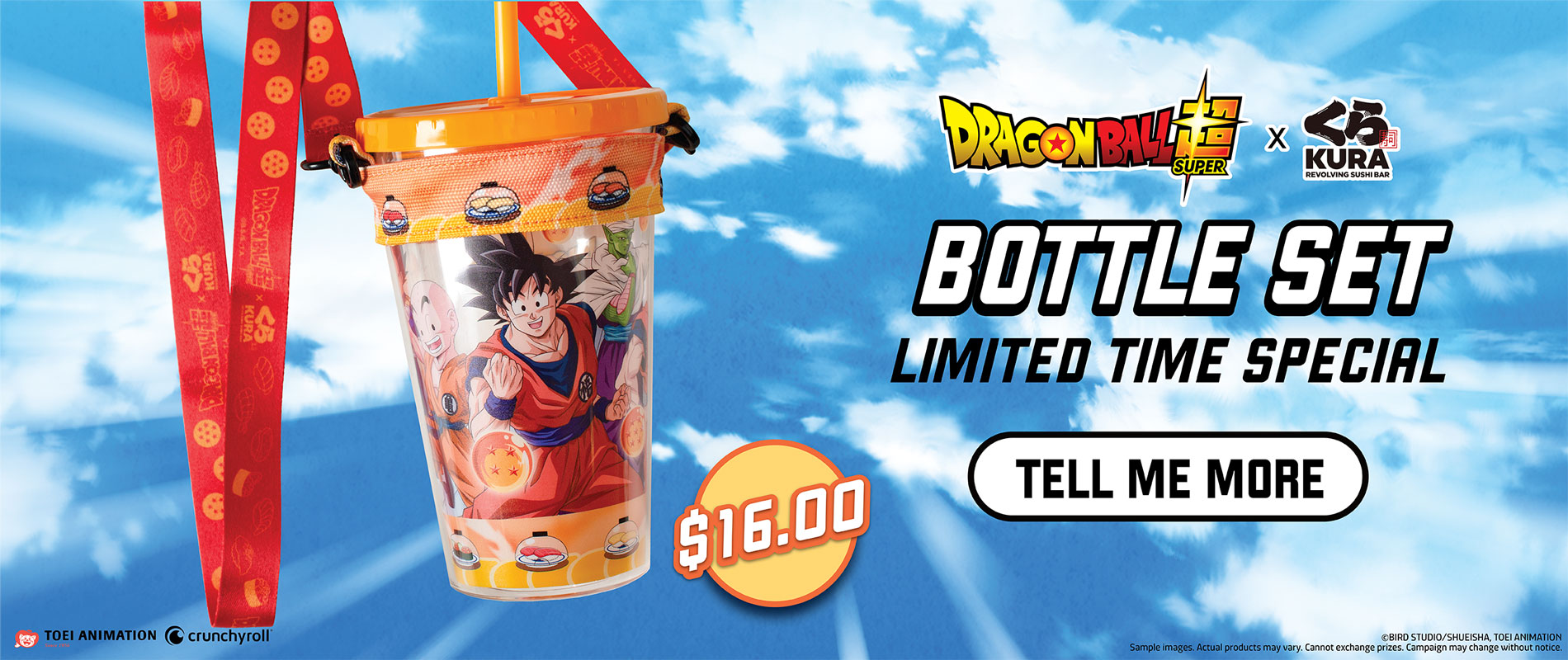 Dragon Ball Super Bikkura Pon Collaboration Bottle Set