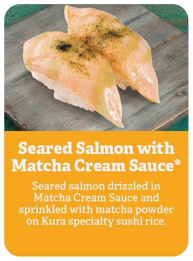 Seared Salmon with Matcha Cream Sauce