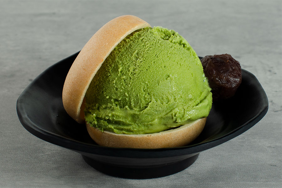 Matcha Ice Cream Monaka