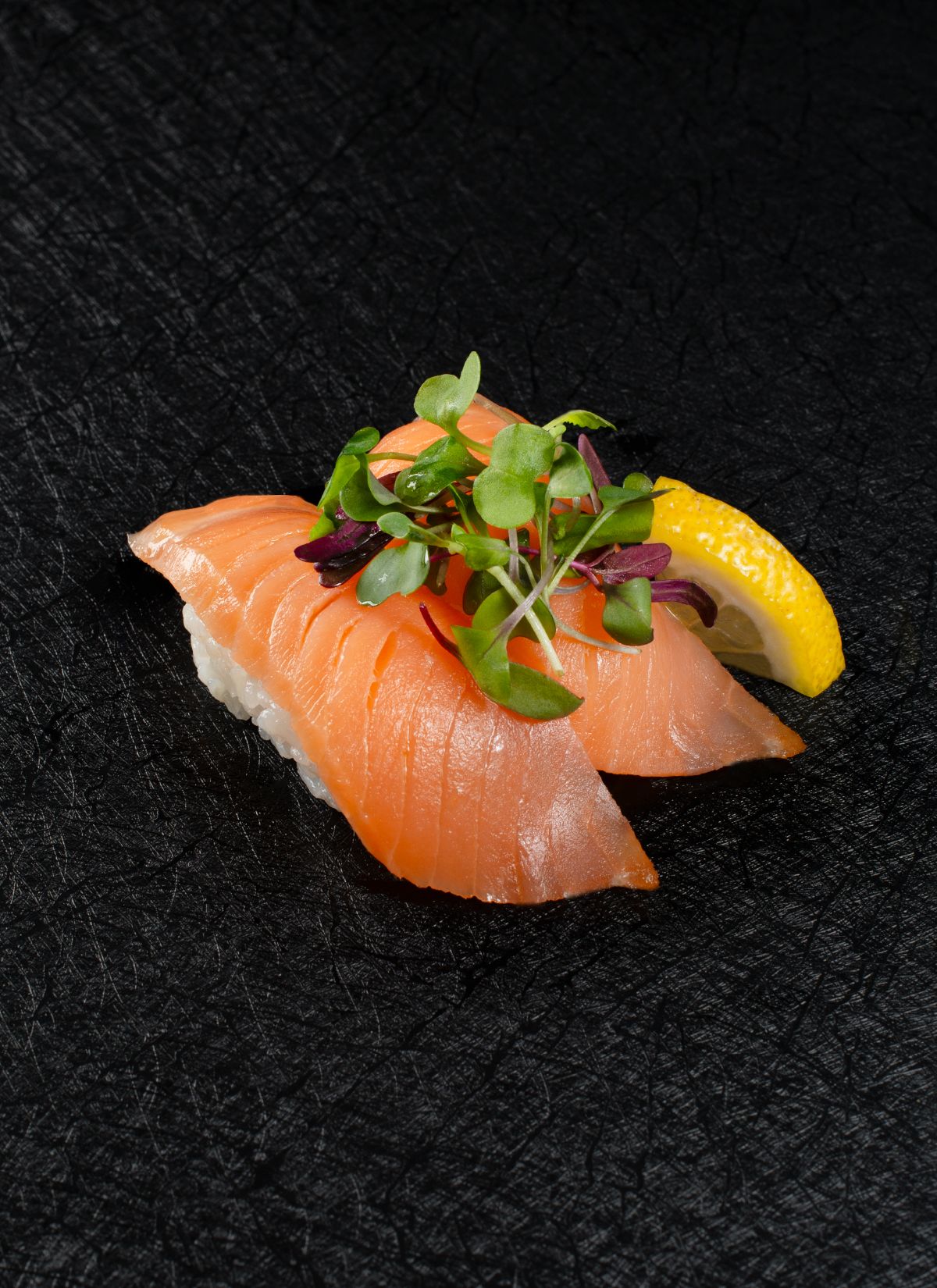 Microgreens Oil Smoked Salmon*