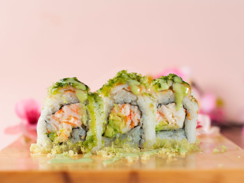 Matcha Crunchy Shrimp Roll