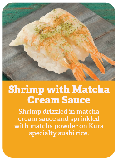 Shrimp with Matcha Cream Sauce