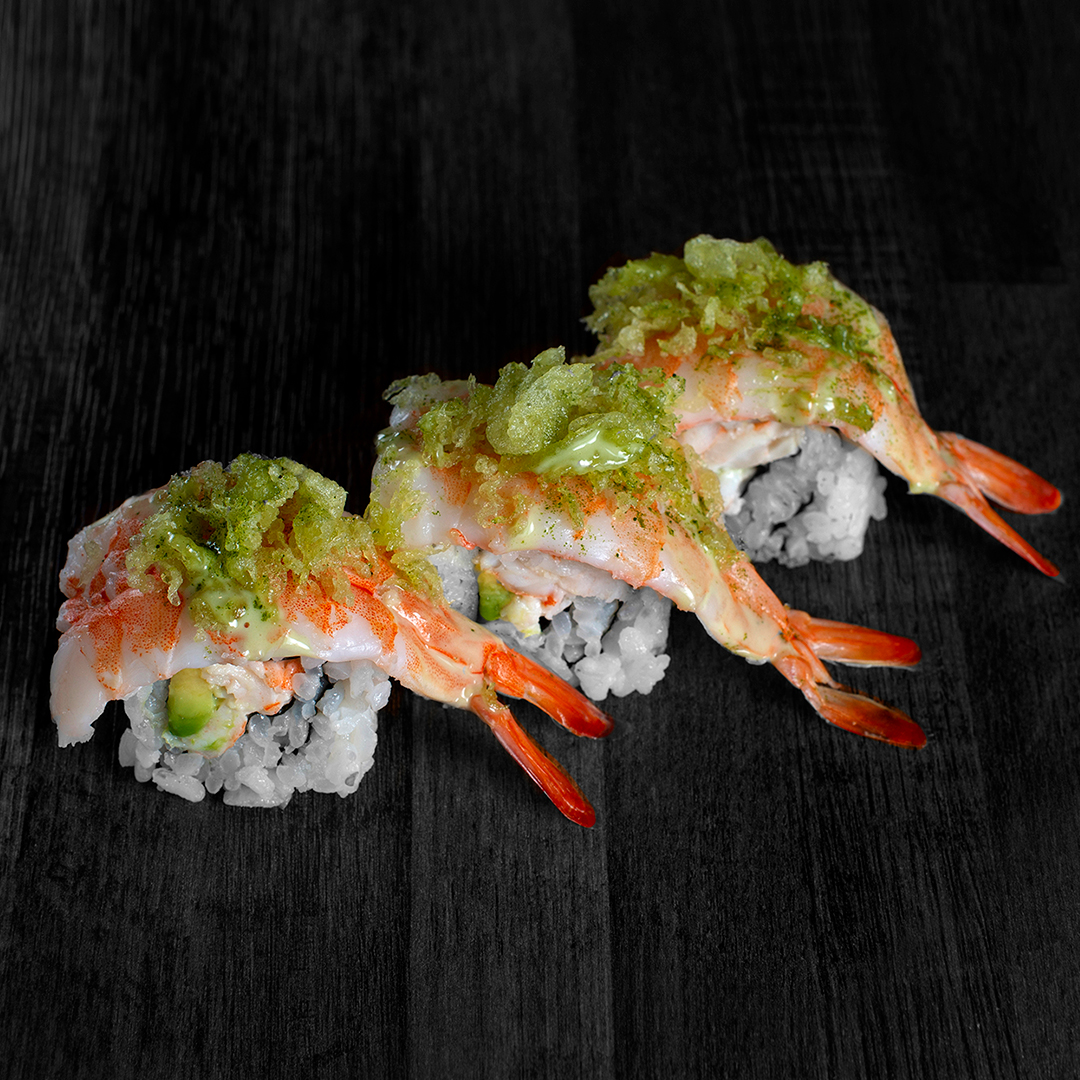 Matcha Crunchy Shrimp Roll