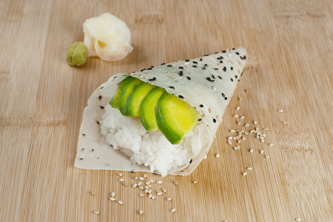 Avocado Hand Roll - Soy Paper