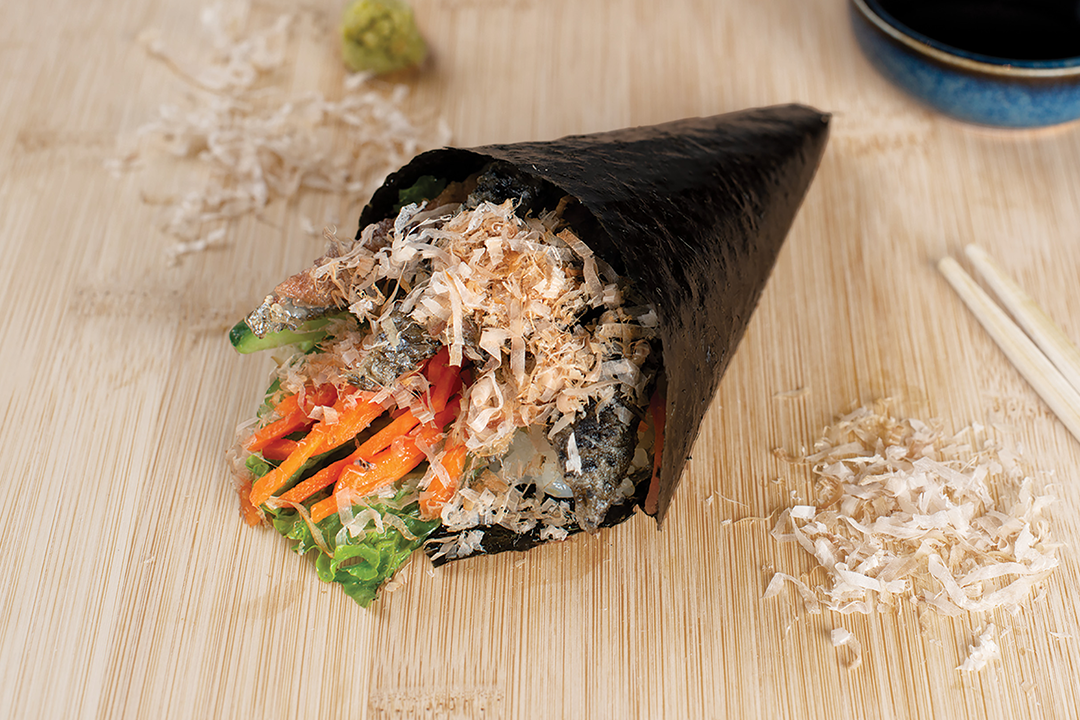 Salmon Skin Hand Roll - Seaweed