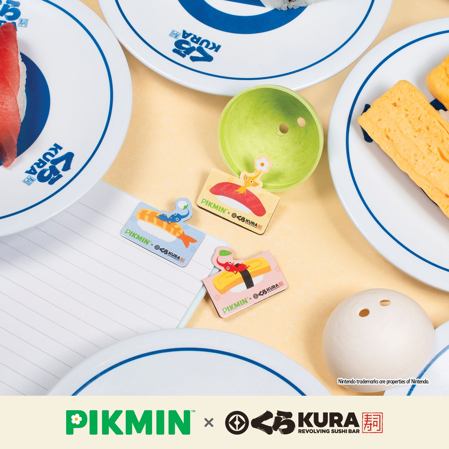 Photo by Emily J. Davis for Kura Sushi_Pikmin Bikkura Pon Collection_Magnetic Bookmark Collectibles_2